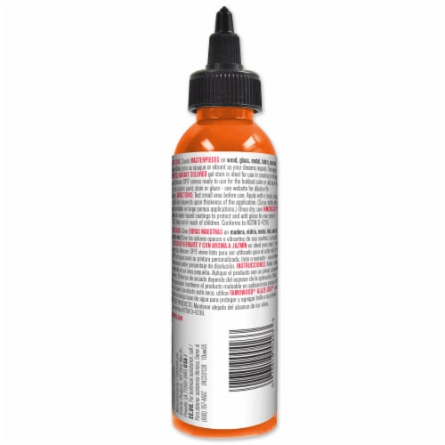 Unicorn SPiT Phoenix Fire Orange Gel Stain & Glaze Perspective: back
