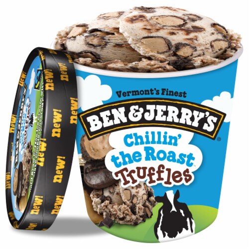 Ben & Jerry's Chillin' the Roast Truffles Ice Cream Perspective: back
