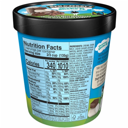 Ben & Jerry's® Chocolate Shake It Truffles Ice Cream Perspective: back