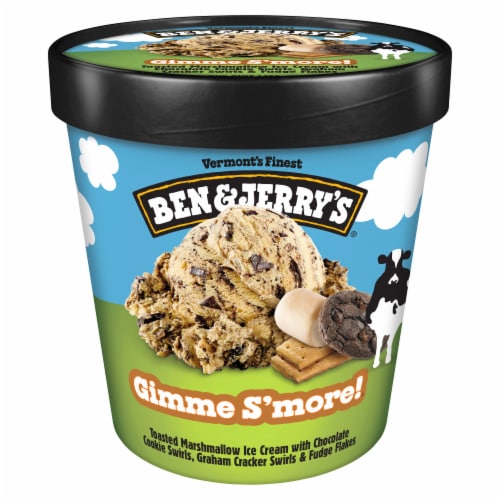 Ben & Jerry's Gimme S'more! Ice Cream Perspective: back