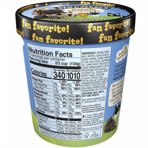 Ben & Jerry's® Dublin Mudslide Ice Cream Perspective: back