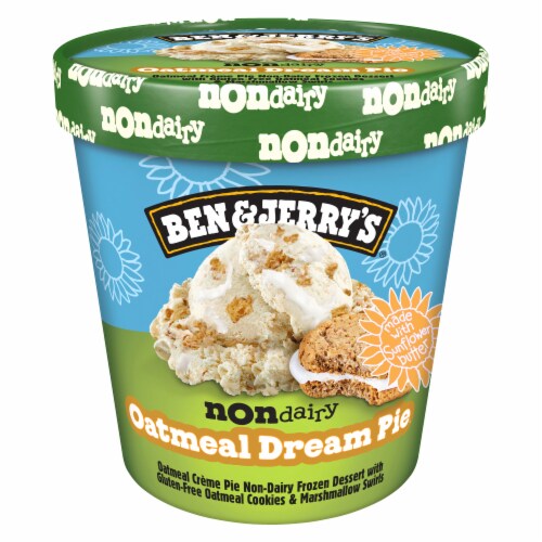 Ben & Jerry's Non-Dairy Oatmeal Dream Pie™ Frozen Dessert Perspective: back