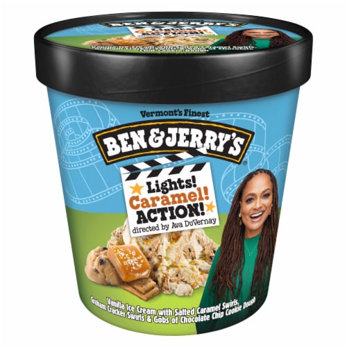 Ben & Jerry's Lights! Caramel! Action!™ Ice Cream Pint Perspective: back
