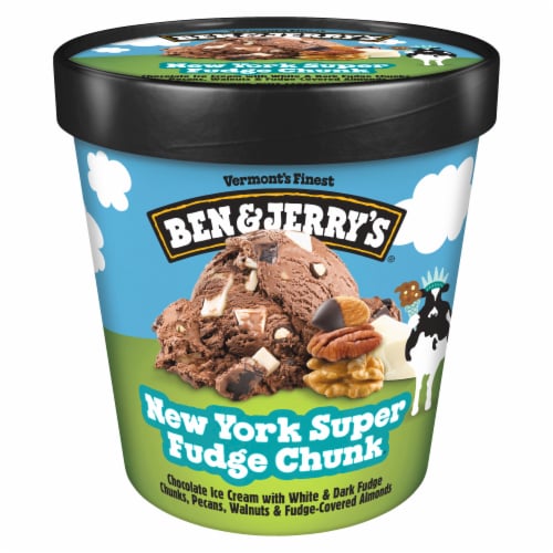 Ben & Jerry's Super Fudge Chunk Ice Cream Pint Perspective: back