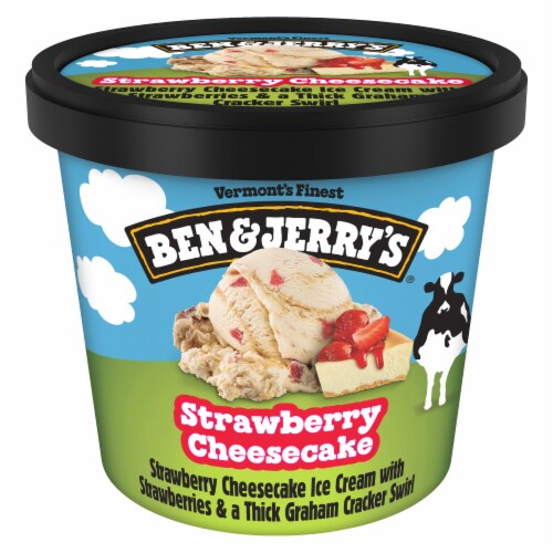 Ben & Jerry's Strawberry Cheesecake Ice Cream Perspective: back