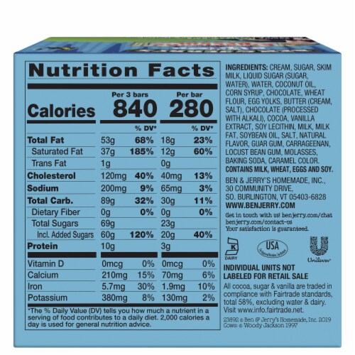 ben and jerry's americone dream nutrition