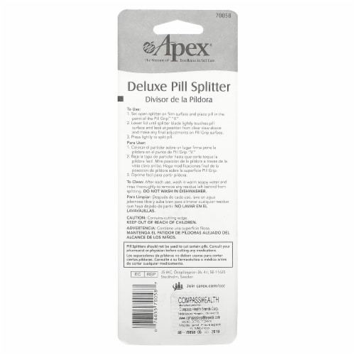 Apex® Deluxe Pill Splitter Perspective: back