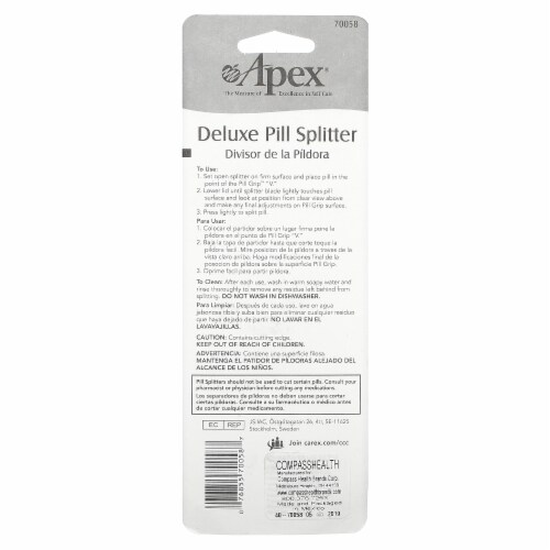 Apex® Deluxe Pill Splitter Perspective: back