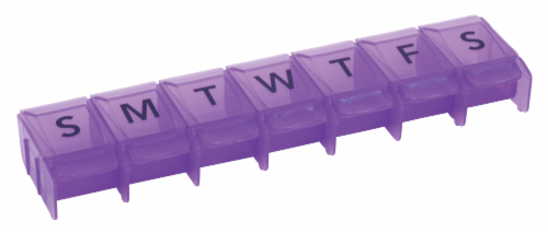 Apex 7-Day Push-to-Open Pill Organizer Perspective: back