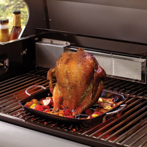 Mr BBQ Beer Can Chicken Roaster Chrome 06126Y Perspective: back
