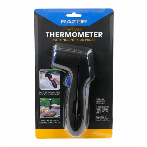 Razor Infrared Laser Digital Thermometer & Instant Food Probe W/ LCD Screen Perspective: back