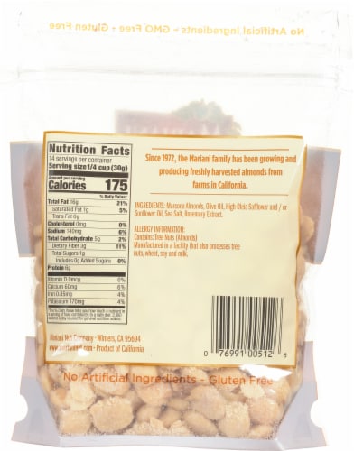 Mariani Nut Company Marcona Almonds Perspective: back