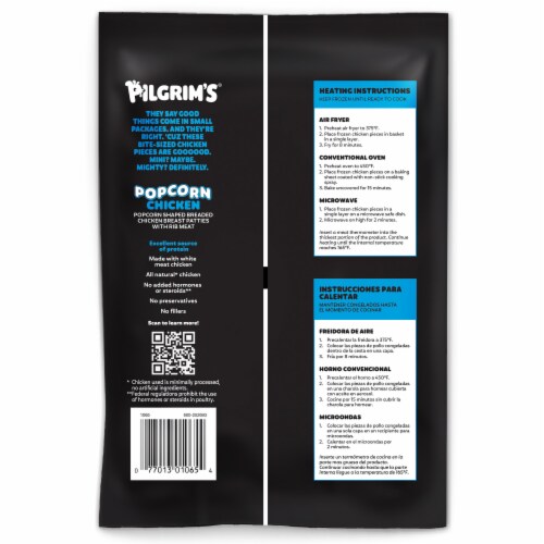 Pilgrim's Pride Popcorn Chicken Popcorn Perspective: back