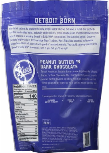 Kar's® Peanut Butter 'N Dark Chocolate Trail Mix Perspective: back