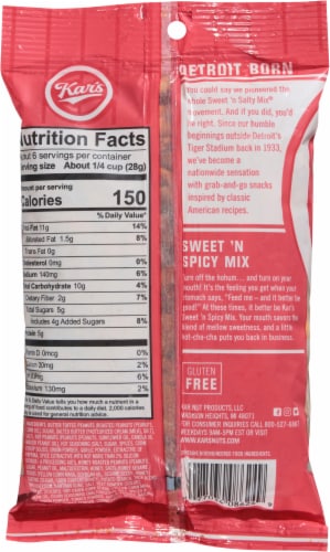 Kar's® Sweet 'N Spicy Snack Mix Perspective: back