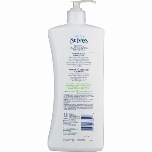 St. Ives Renewing Collagen & Elastin Body Lotion Perspective: back