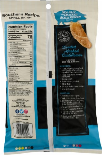 Southern Recipe Small Batch Cracked Pepper Pork Rinds Chips Perspective: back