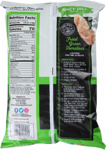 Southern Recipe® Spicy Dill Flavored Pork Rinds Perspective: back