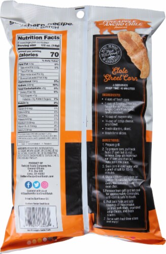 Southern Recipe Small Batch Pineapple Ancho Chili Rork Rinds Chips Perspective: back