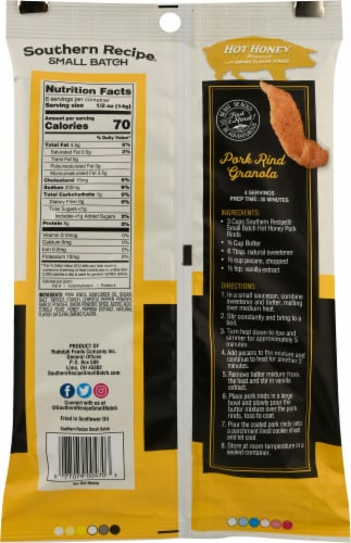 Southern Recipe® Small Batch Pork Rinds Hot Honey Perspective: back