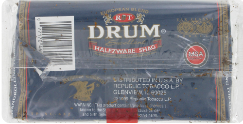 Drum Halfzware Shag Tobacco Pouch Perspective: back