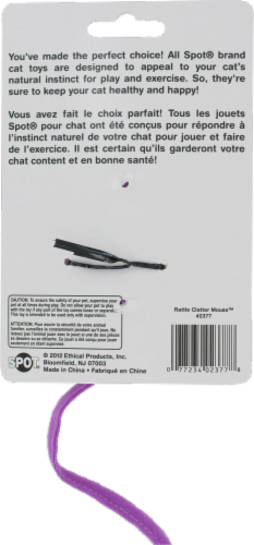 Spot Rattle Clatter Mouse Cat Toy Perspective: back