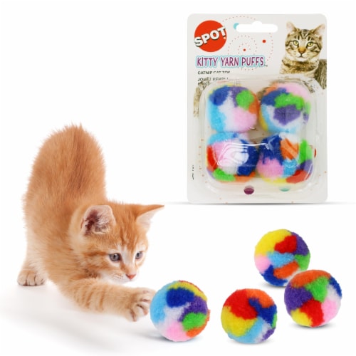 Spot® Pet Kitty Yarn Puffs Perspective: back