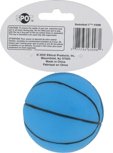 Spot Small Basketball Dog Toy Perspective: back