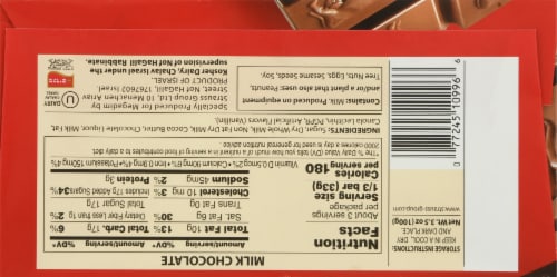 Elite Milk Chocolate Bar Perspective: back