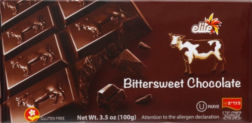 Elite Bittersweet Chocolate Bar Perspective: back