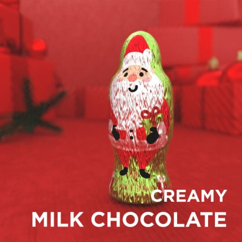 RUSSELL STOVER Christmas Milk Chocolate Hollow Foil Santa Perspective: back