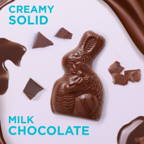 Russell Stover Easter Bunny Solid Milk Chocolate Candy Rabbit Perspective: back