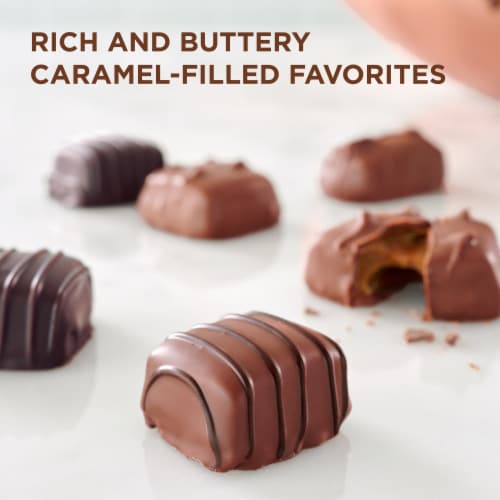 Russell Stover® Assorted Milk & Dark Caramels Perspective: back