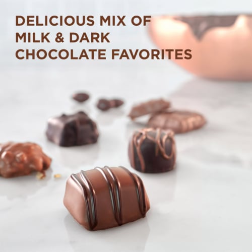 Russell Stover Assorted Milk & Dark Chocolates Perspective: back