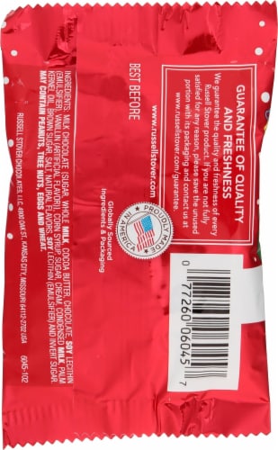 Russel Stover® Holiday Caramel Milk Chocolate Santa Perspective: back