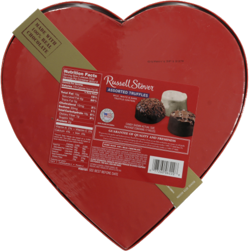 Russell Stover Truffles Heart Perspective: back