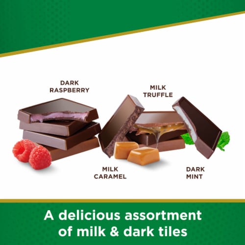 RUSSELL STOVER Sugar Free Chocolate Candy and Dark Chocolate Assorted Premium Filled Tiles Bag Perspective: back