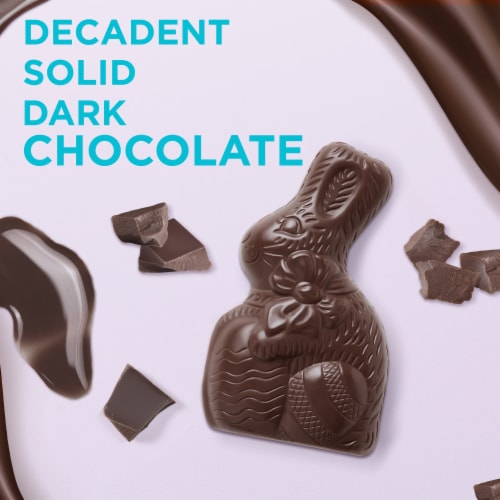 RUSSELL STOVER Easter Bunny Solid Dark Chocolate Candy Rabbit Perspective: back