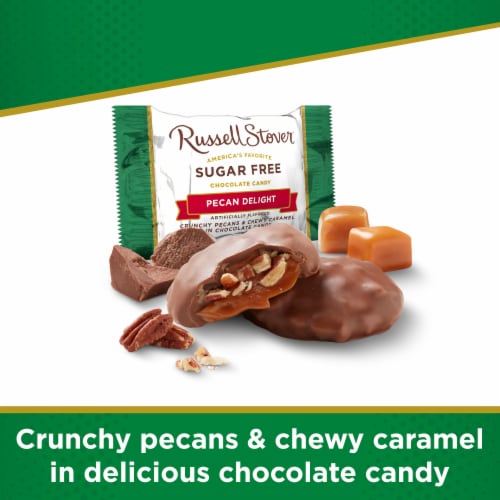 Russell Stover® Sugar Free Pecan Delights with Stevia Extract Perspective: back