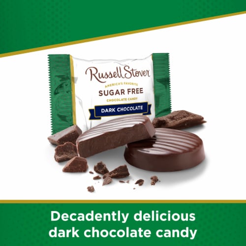 RUSSELL STOVER Sugar Free Dark Chocolate Candy Bag Perspective: back