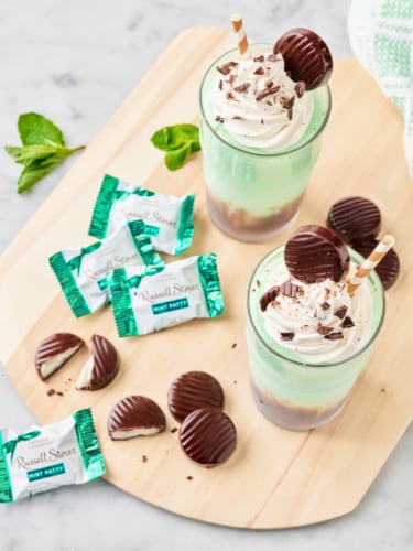 RUSSELL STOVER Dark Chocolate Mint Patty Bag Perspective: back