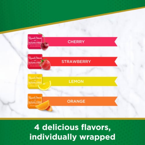 RUSSELL STOVER Sugar Free Fruit Chews Bag Perspective: back
