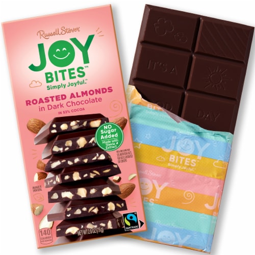 Russell Stover® Roasted Almonds in Dark Chocolate Joy Bites Perspective: back