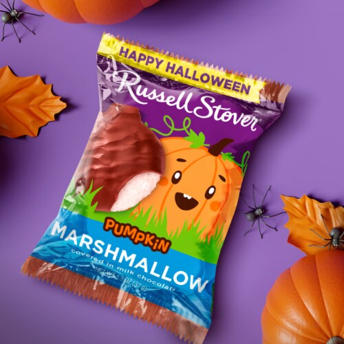 RUSSELL STOVER Halloween Milk Chocolate Marshmallow Pumpkin, 1.3 oz