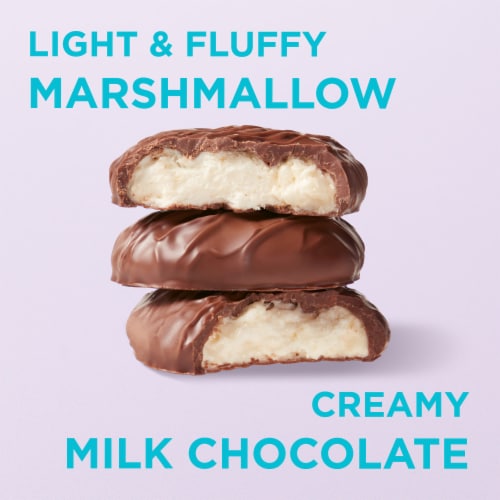 RUSSELL STOVER Marshmallow Milk Chocolate Candy Easter Egg Perspective: back