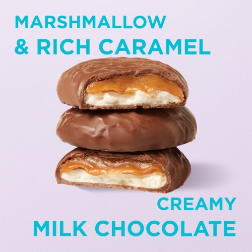 RUSSELL STOVER Easter Caramel & Marshmallow Milk Chocolate Candy Easter Egg Perspective: back