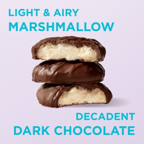 RUSSELL STOVER Easter Marshmallow Dark Chocolate Candy Easter Egg Perspective: back