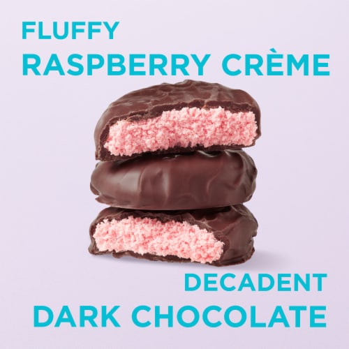 RUSSELL STOVER Easter Raspberry Crème Dark Chocolate Candy Easter Egg Perspective: back