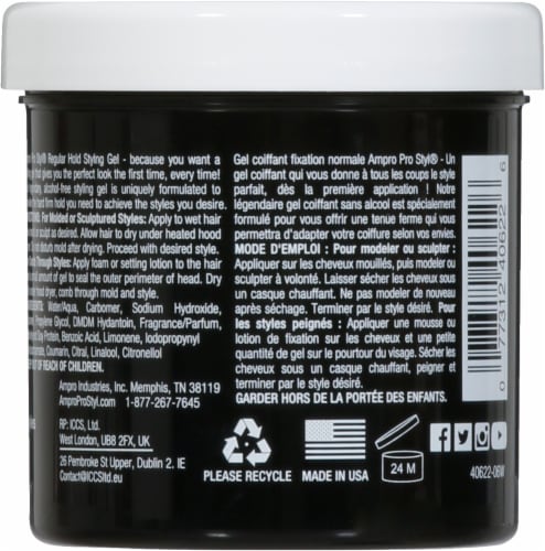 Ampro® Pro Styl® Protein Styling Gel Perspective: back
