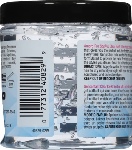 Ampro Pro Styl®'s Clear Ice® Alcohol-Free Firm Flexible Hold Gel Perspective: back